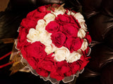 Heart Shape Fragrant Red Roses Bouquet