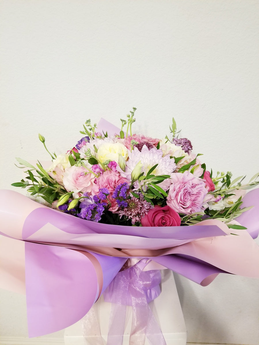 Shade of Pink and Lavender Bouquet – LeLe Floral