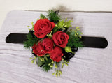 Red Spray Roses Wrist Corsage