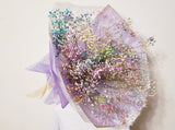 Natural Dried Rainbow Baby's Breath Lavender Bouquet (Korean Style)