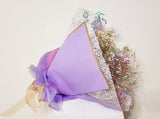 Natural Dried Rainbow Baby's Breath Lavender Bouquet (Korean Style)