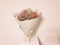 Natural Dried Rainbow Baby's Breath Green Bouquet