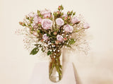Lucky Seven Spray Rose Silver Mikado - Color and variety may vary