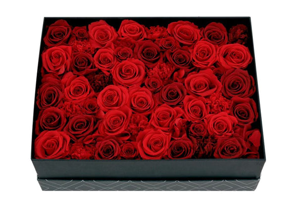 PURE RED ROMANTIC COLLECTION (PRESERVED FLOWERS BOX)