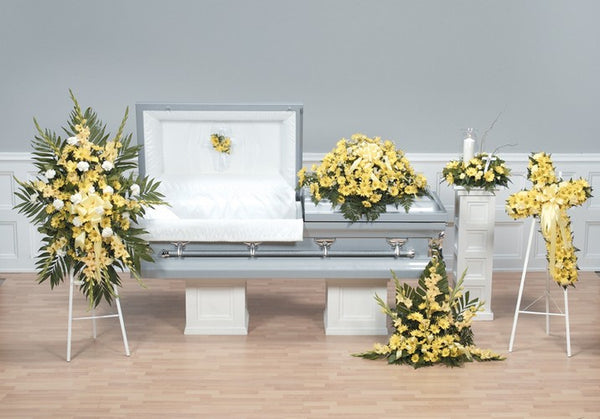 Yellow and White Funeral Package