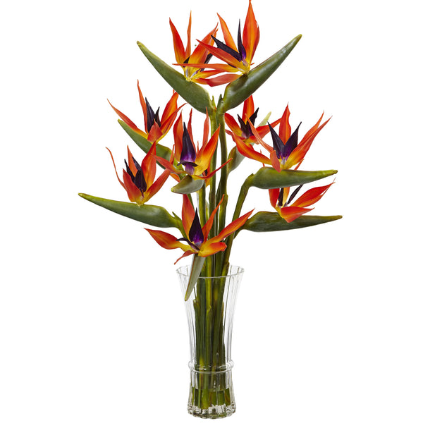 Large Birds Of Paradise In Vase