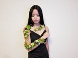 Wearable Flowers – Succulents cascading floral tattoo that would wrap over her shoulder.