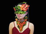 Wearable Flowers - floral mask and necklace