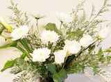 White Whisper - Large Arrangement in a Glass Vase Designed by Debi Lilly