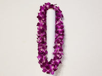 DOUBLE PURPLE ORCHID LEI