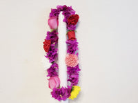 MIXED FLORAL GRADUATION LEI 