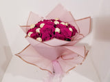 Sweet 16th Bouquet of fragrant 16 red Roses and 16 Ferrero Rocher Fine Hazelnut Chocolates