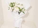 All White Sympathy Bouquet