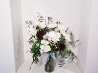 Silver and White Winter Arrangement