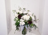 Silver and White Winter Arrangement