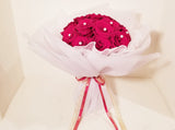 Passionate love - 16 fine red roses bouquet 