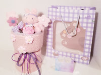 Pink Rabbit Cartoon Doll Plush Bouquet