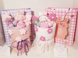 Pink & Pink Rabbit Cartoon Doll Plush Bouquet