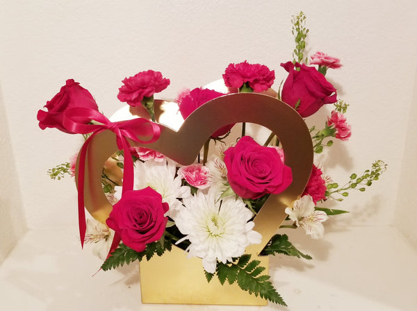 Valentine's Heart Arrangement