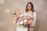 Luxury Designer's Choice flower arrangement for Mother's Day annual subscription delivery by LeLe Floral.