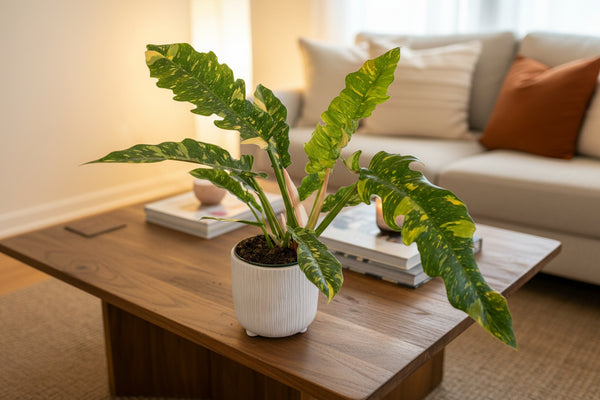 variegated philodendron ring of fire 6" Pot Philodendron Ring of Fire Variegated Plant – LeLe Floral