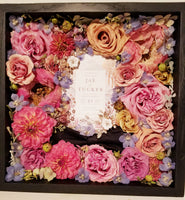 3D Preserved Bouquet & Boutonniere in Shadow Box