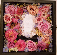 3D Preserved Bouquet & Boutonniere in Shadow Box
