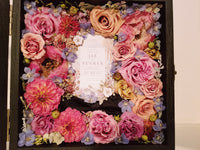 3D Preserved Bouquet & Boutonniere in Shadow Box