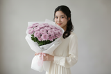 Blushing Affection: Pink or Lavender Chrysanthemum Bouquet