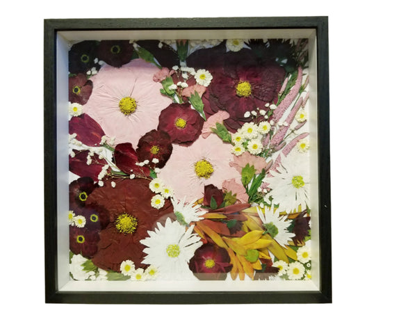 Bouquet after the pressing process
