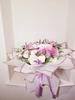 Cream white pink and Lavender bouquet