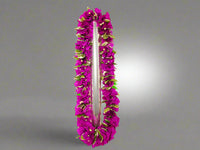Double Bougainvillea and Lemon Leaves Lei