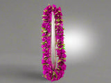 Double Bougainvillea and Lemon Leaves Lei
