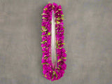 Double Bougainvillea and Lemon Leaves Lei