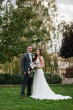 Full Pressed Wedding Bouquet and Boutonniere