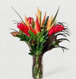 Fuego - Tropical Glass Vase Arrangement: A Mother’s Day Escape