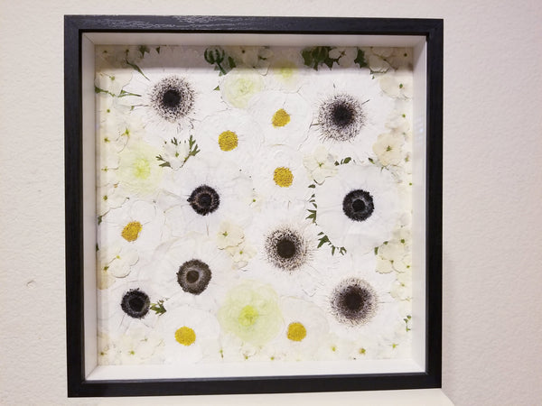 Full-Frame Pressed Wedding Centerpiece Preservation