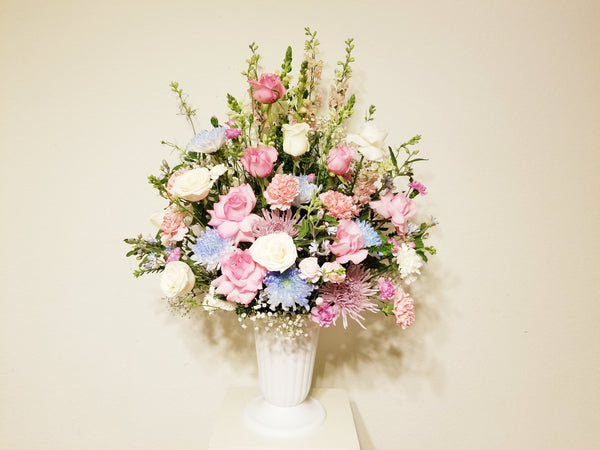 Heartfelt Sympathies Designer Choice - Pink and Blue Flowers