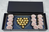 Luxury pink rose I love U box for Valentine’s Day flower delivery in Sacramento