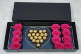 Luxury red rose I love U box for Valentine’s Day flower delivery in Sacramento
