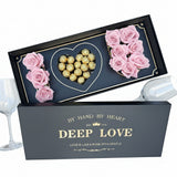 Luxury pink rose I love U box for Valentine’s Day flower delivery in Sacramento