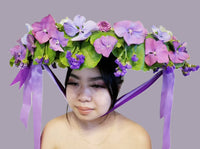 Wearable Flowers - Vietnamese Traditional Floral Hat "Non Qoay Thao"