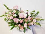 Pretty in Pink - Roses and Seasonal Pink Flowers Arrangement