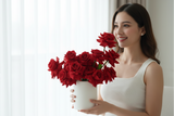 Red_Reflex_Luxe_Bouquet - Perfect for Valentine’s Day delivery, this contemporary arrangement offers a modern twist on the classic dozen. Our roses are selected for their flexible, high-grade petals, ensuring a longer vase life and a show-stopping display that captures the heart from every angle.