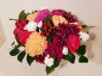 Round Fresh Cut Mixed Colorful Floral Arrangement