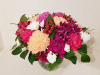 Round Fresh Cut Mixed Colorful Floral Arrangement