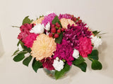 Round Fresh Cut Mixed Colorful Floral Arrangement