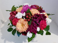 Round Fresh Cut Mixed Colorful Floral Arrangement