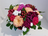 Round Fresh Cut Mixed Colorful Floral Arrangement