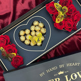 Luxury red rose I love U box for Valentine’s Day flower delivery in Sacramento